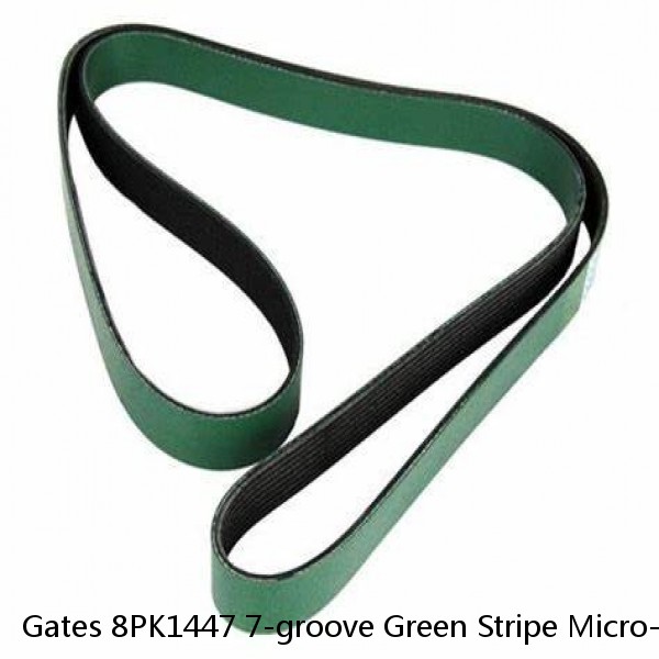 Gates 8PK1447 7-groove Green Stripe Micro-V AT V-Belt, p/n K080570 - NOS