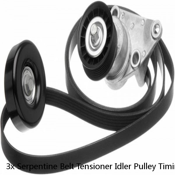 3x Serpentine Belt Tensioner Idler Pulley Timing Kit For BMW E36 E39 E46 E53 #1 small image
