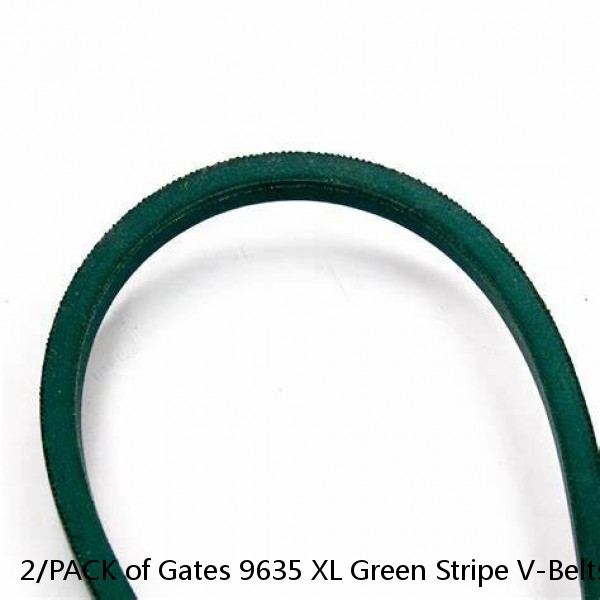 2/PACK of Gates 9635 XL Green Stripe V-Belts, Accessory Drive Belt