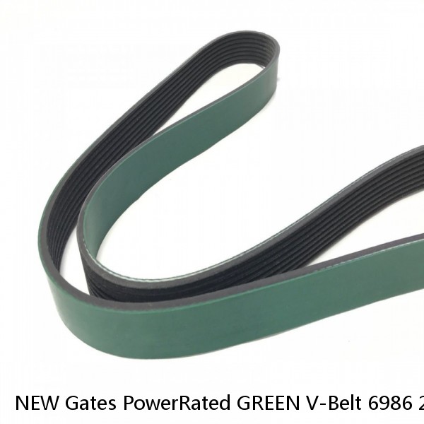 NEW Gates PowerRated GREEN V-Belt 6986 21/32" X 86" BELT #1 image