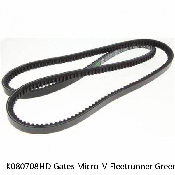 K080708HD Gates Micro-V Fleetrunner Green Stripe Serpentine Belt Made In Mexico #1 image